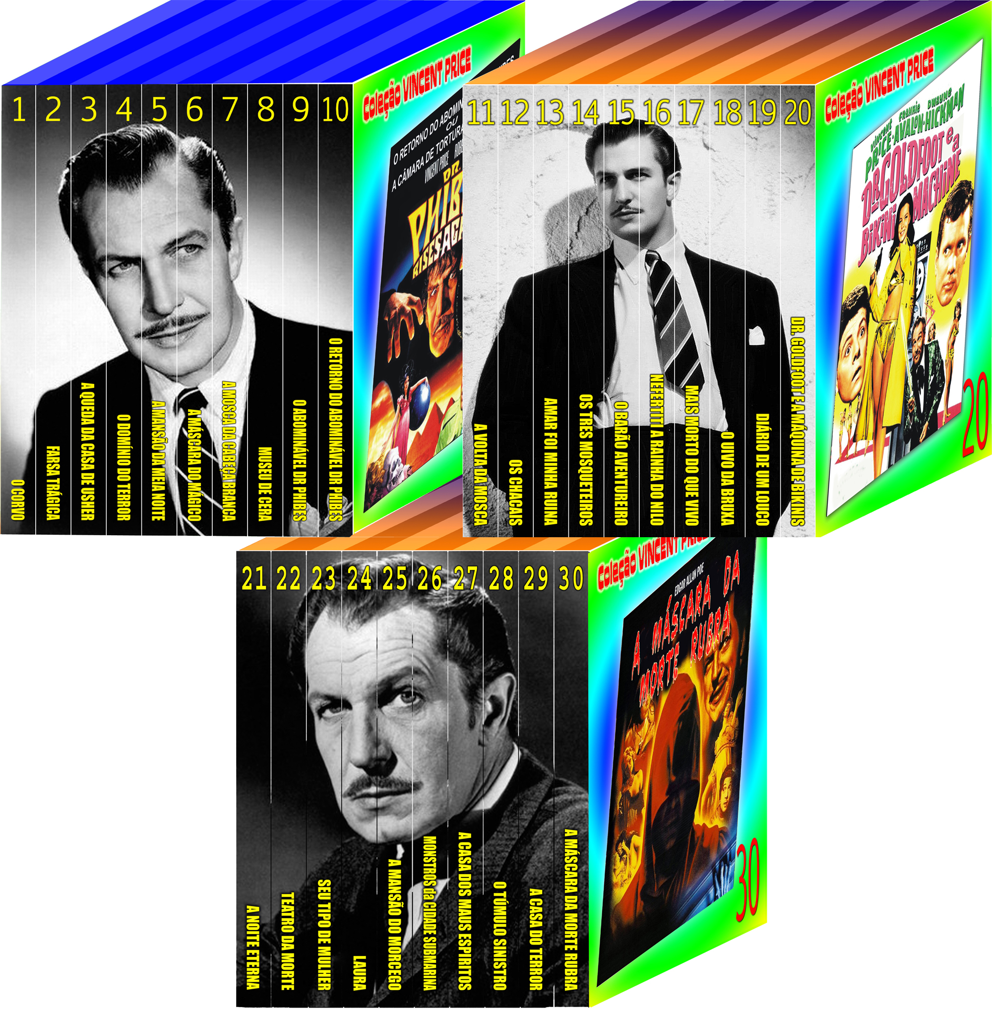 Vincent Price Lotes 1, 2 e 3
