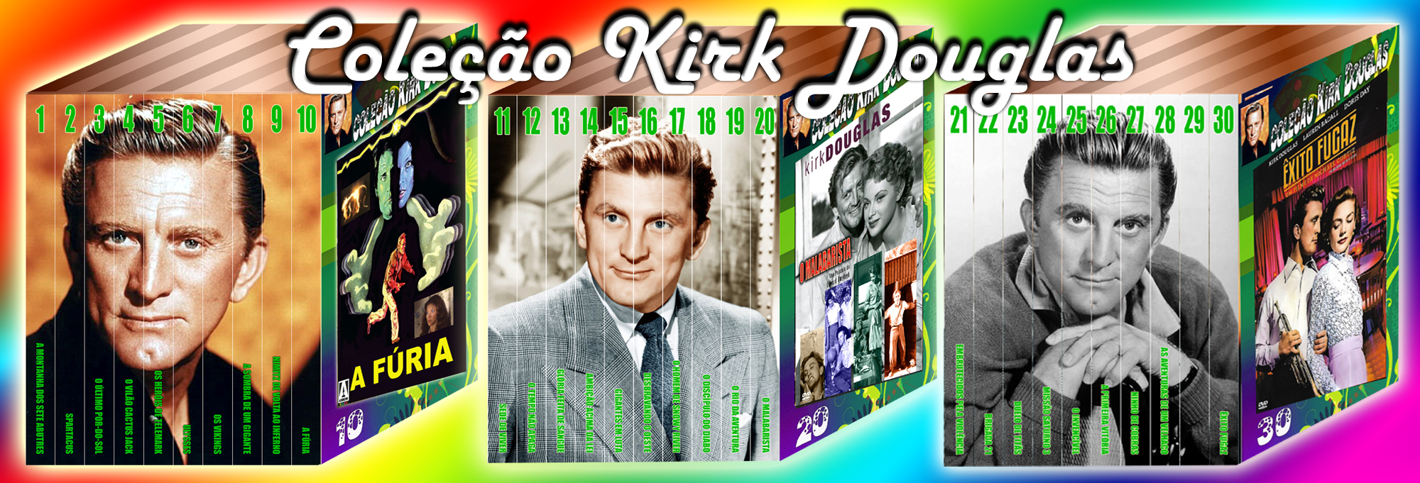 Coleção KIRK DOUGLAS Lotes 1, 2 e 3